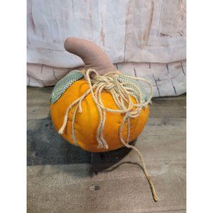 Large Halloween Fall plush stuffed pumpkin decor harvest